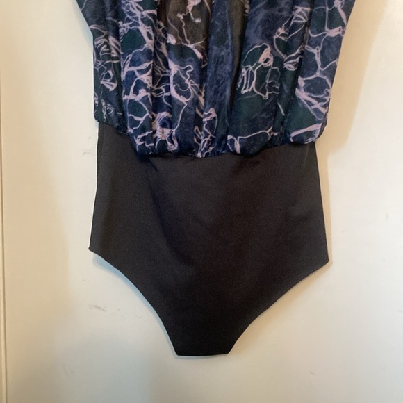 Waves Sleeveless Mesh Bodysuit | Sandra Weil| Sz 4 - Picture 9 of 15